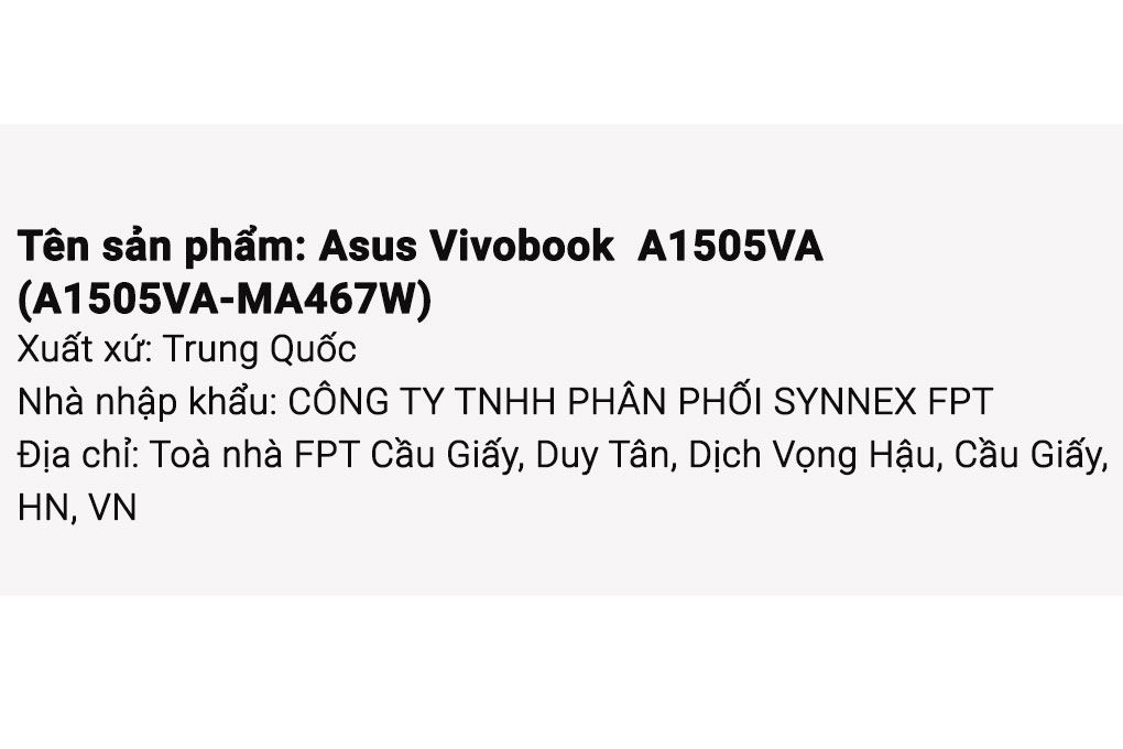 Laptop Asus Vivobook 15 OLED A1505VA - MA467W (i5 13500H, 16GB, 512GB, 2.8K OLED 120Hz, Win11) Màu Đen
