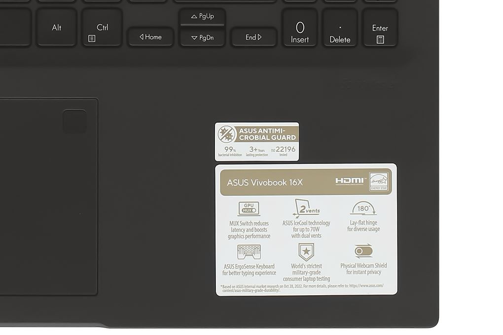 Laptop Asus Gaming Vivobook K3605ZU - RP296W (i5 12500H, 16GB, 512GB, RTX 4050 6GB, WUXGA 144Hz, Win11) Màu Đen