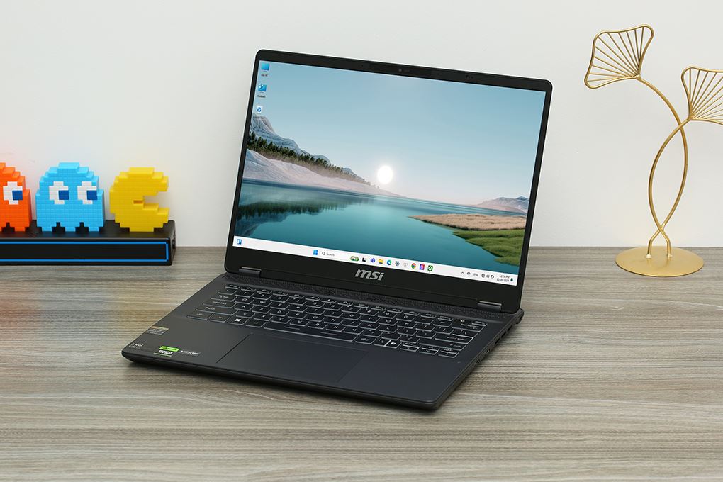 Laptop MSI Prestige 14 AI Studio C1VEG - 056VN (Ultra 7 155H, 32GB, 1TB, RTX 4050 6GB, 2.8K, Win11) Màu Xám