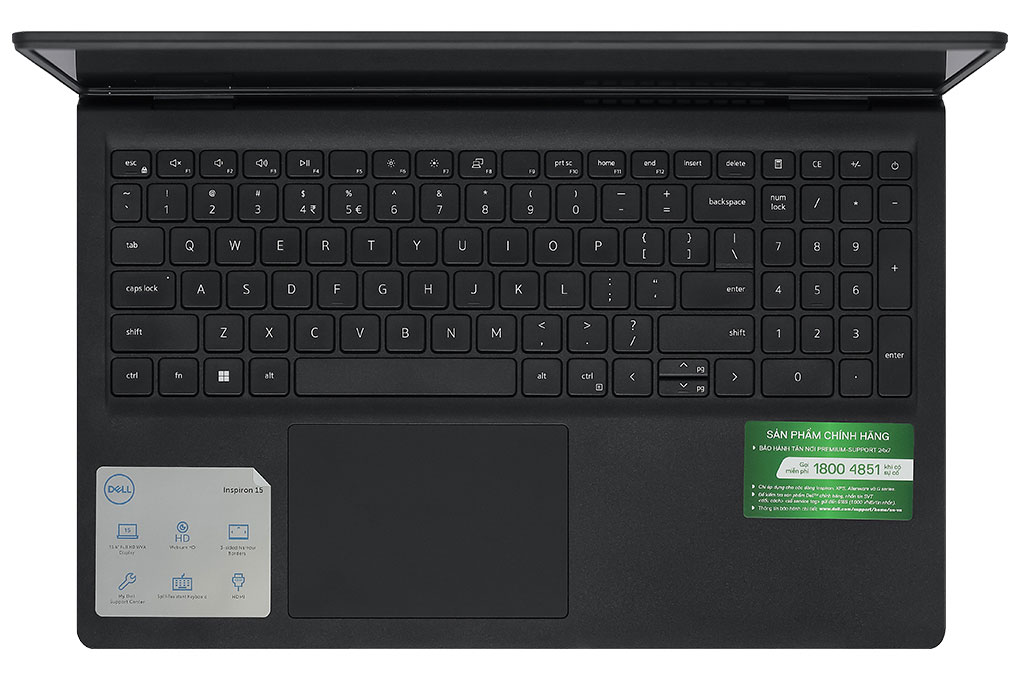 Laptop Dell Inspiron 15 3520 - N3520-i5U165W11BLU-FP (i5 1235U, 16GB, 512GB, Full HD 120Hz, OfficeHS, Win11) Màu Đen