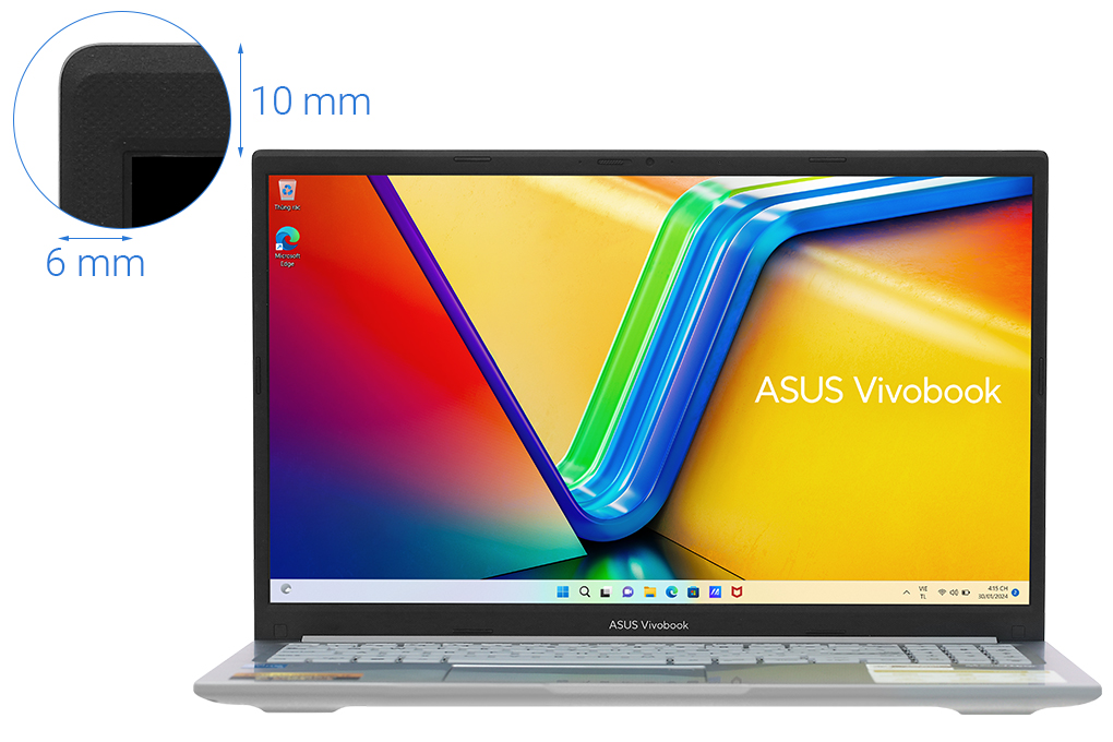 Laptop Asus Vivobook 15 X1504ZA - NJ1608W (i5 1235U, 16GB, 512GB, Full HD, Win11) Màu Bạc