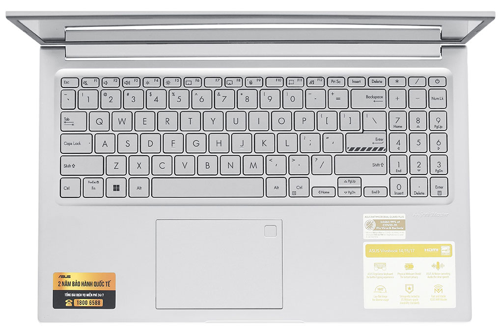 Laptop Asus Vivobook 15 X1504ZA - NJ1608W (i5 1235U, 16GB, 512GB, Full HD, Win11) Màu Bạc