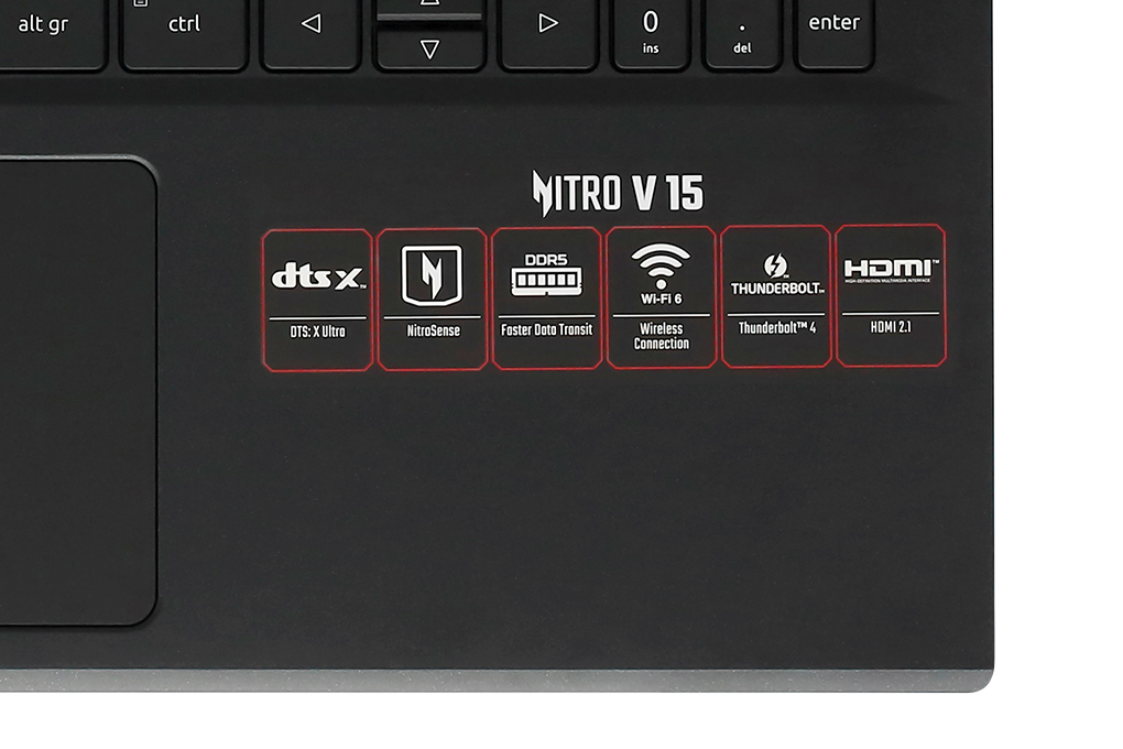 Laptop Acer Gaming Nitro V ANV15 51 75GS i7 13620H/16GB/512GB/6GB RTX4050/144Hz/Win11 (NH.QN8SV.005) - 11