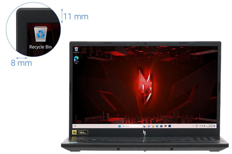 Laptop Acer Gaming Nitro V ANV15 51 75GS i7 13620H/16GB/512GB/6GB RTX4050/144Hz/Win11 (NH.QN8SV.005) Màu Đen