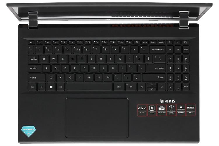 Laptop Acer Gaming Nitro V ANV15 51 75GS i7 13620H/16GB/512GB/6GB RTX4050/144Hz/Win11 (NH.QN8SV.005) Màu Đen