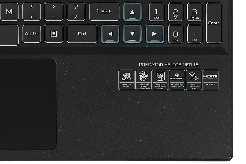 Laptop Acer Gaming Predator Helios Neo PHN16 71 53M7 - NH.QLUSV.005 (i5 13500HX, 16GB, 512GB, RTX 4060 8GB, WUXGA 165Hz, Win11) Màu Đen