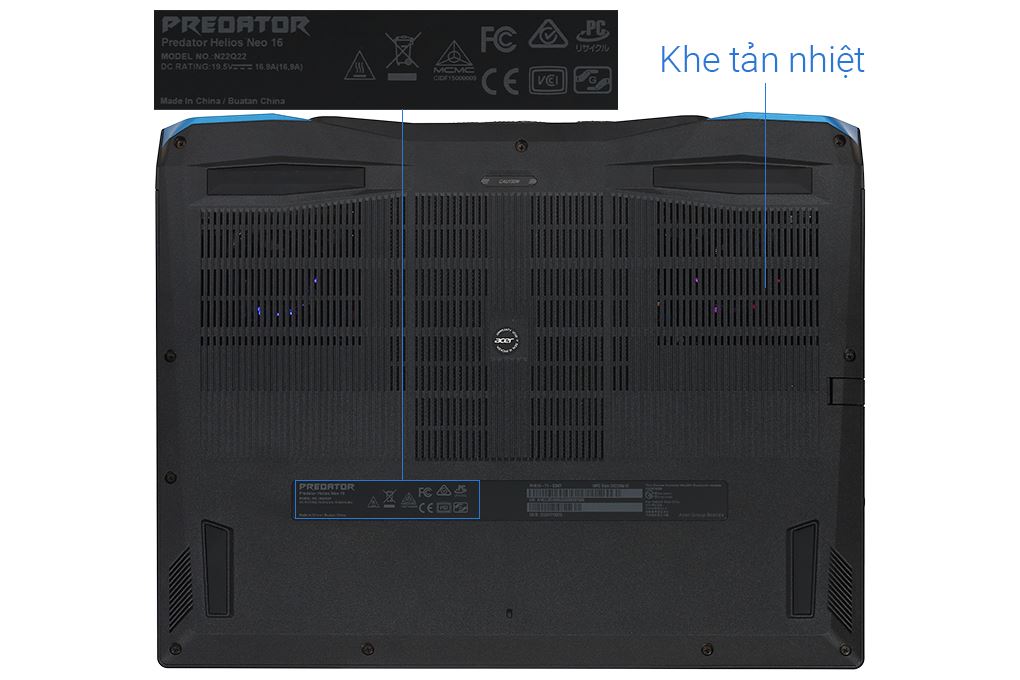Laptop Acer Gaming Predator Helios Neo PHN16 71 53M7 - NH.QLUSV.005 (i5 13500HX, 16GB, 512GB, RTX 4060 8GB, WUXGA 165Hz, Win11) Màu Đen