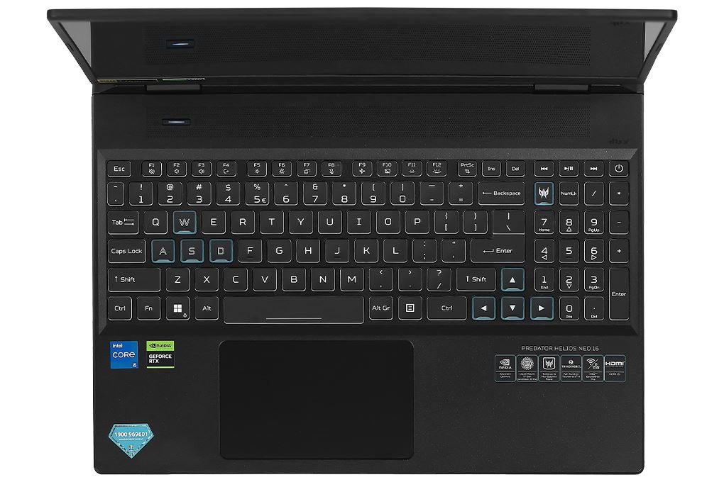 Laptop Acer Gaming Predator Helios Neo PHN16 71 53M7 - NH.QLUSV.005 (i5 13500HX, 16GB, 512GB, RTX 4060 8GB, WUXGA 165Hz, Win11) Màu Đen