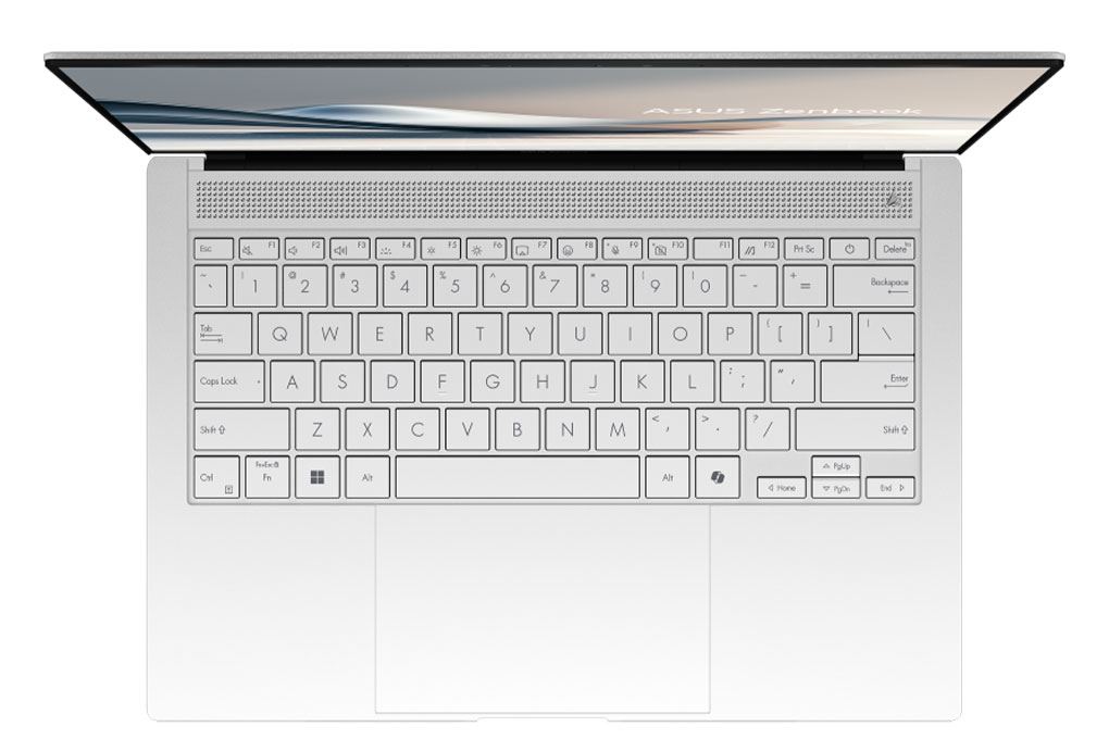 Laptop Asus Zenbook S 14 UX5406SA - PV140WS (Ultra 7 258V, 32GB, 1TB, 2.8K OLED 120Hz, OfficeHS, Win11) Màu Trắng