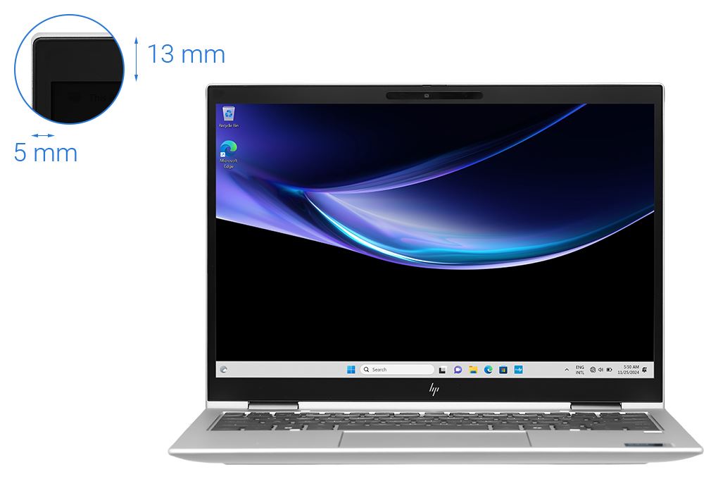Laptop HP Elitebook X360 830 G11 - A7RB9PT (Ultra 5 135U, 16GB, 512GB, WUXGA, Cảm ứng, Win11 Pro) - 3