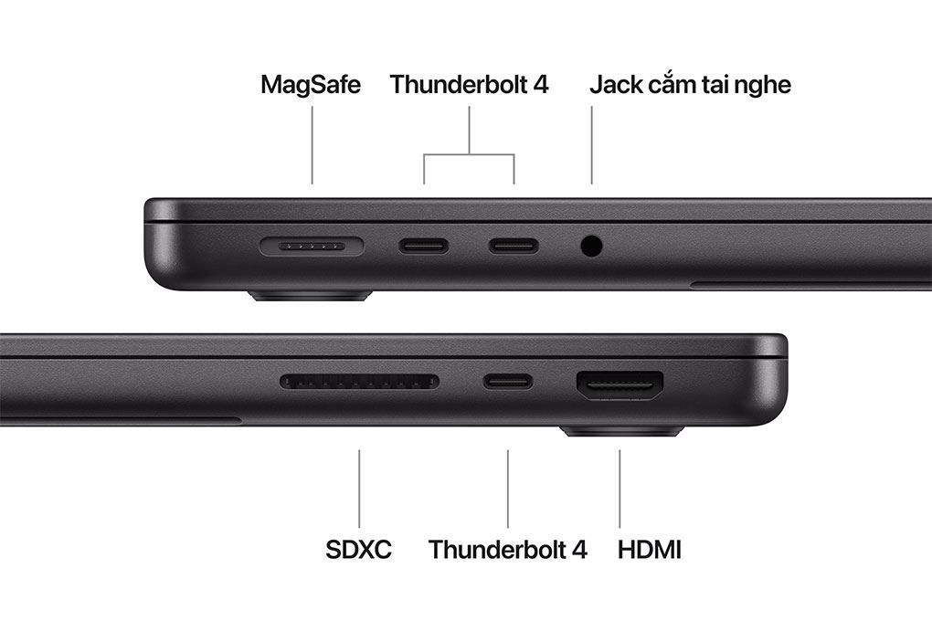 Laptop MacBook Pro 14 inch M4 16GB/1TB Màu Đen