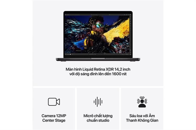 Laptop MacBook Pro 14 inch M4 Pro 48GB/1TB Màu Đen