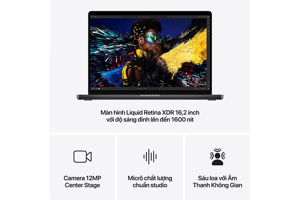 Laptop MacBook Pro 16 inch M4 Pro 24GB/512GB Màu Đen