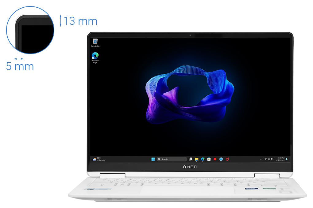 Laptop HP Gaming OMEN 14 fb0135TX - AY8V1PA (Ultra 7 155H, 16GB, 1TB, RTX 4060 8GB, 2.8K OLED 120Hz, Win11) Màu Trắng