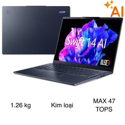 Laptop Acer Swift AI SF14 51 75VP Ultra 7 258V/32GB/1TB/Win11 (NX.J2KSV.001)
