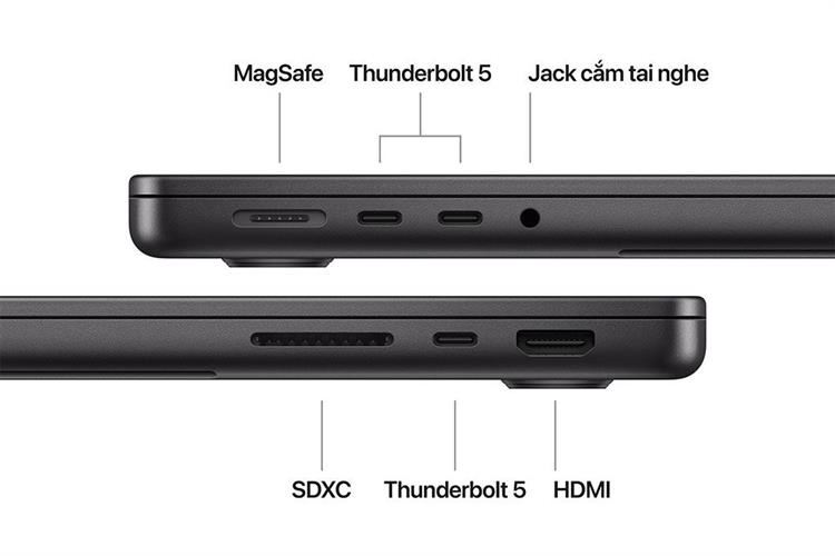 Laptop MacBook Pro 14 inch Nano M4 Max 36GB/1TB Màu Đen