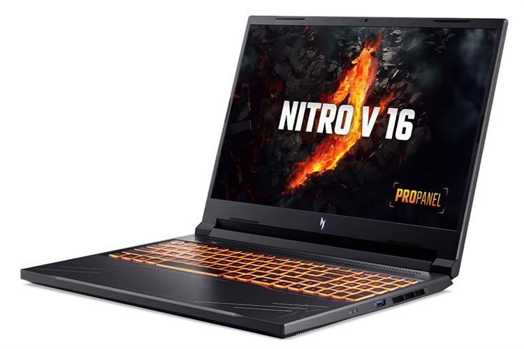 Laptop Acer Nitro V 16 ProPanel ANV16 41 R6ZY R5 8645HS/16GB/512GB/6GB RTX3050/165Hz/Win11 (NH.QP2SV.002) Màu Xám