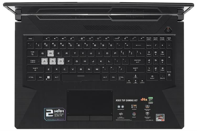 Laptop Asus TUF Gaming A17 FA706NFR - HX025W (R7 7435HS, 16GB, 512GB, RTX 2050 4GB, Full HD 144Hz, Win11) Màu Đen