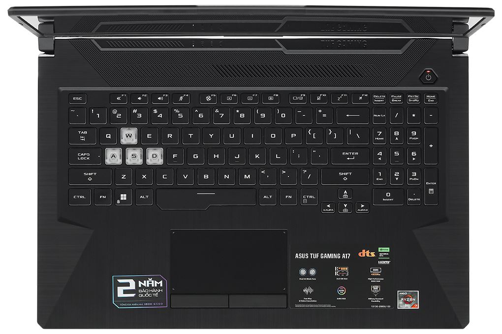 Laptop Asus TUF Gaming A17 FA706NFR - HX025W (R7 7435HS, 16GB, 512GB, RTX 2050 4GB, Full HD 144Hz, Win11) - 4