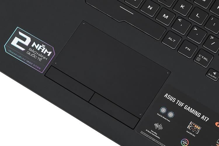 Laptop Asus TUF Gaming A17 FA706NFR - HX025W (R7 7435HS, 16GB, 512GB, RTX 2050 4GB, Full HD 144Hz, Win11) Màu Đen