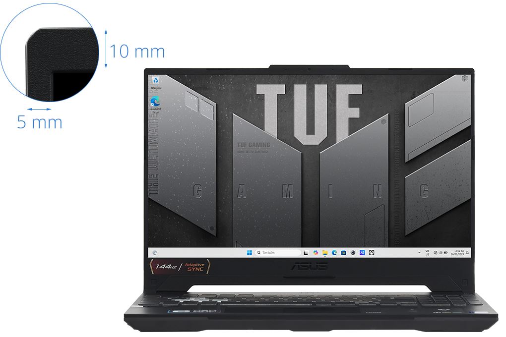 Laptop Asus TUF Gaming F15 FX507ZC4 - HNi7MW (i7 12700H, 16GB, 512GB, RTX 3050 4GB, Full HD 144Hz, Win11) - 3
