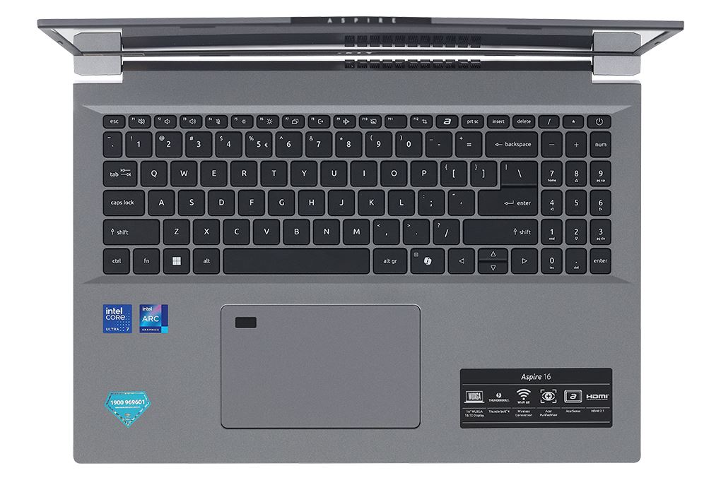 Laptop Acer Aspire 16 AI A16 71M 71U7 - NX.J4YSV.002 (Ultra 7 155H, 16GB, 512GB, Full HD+, Win11) - 4