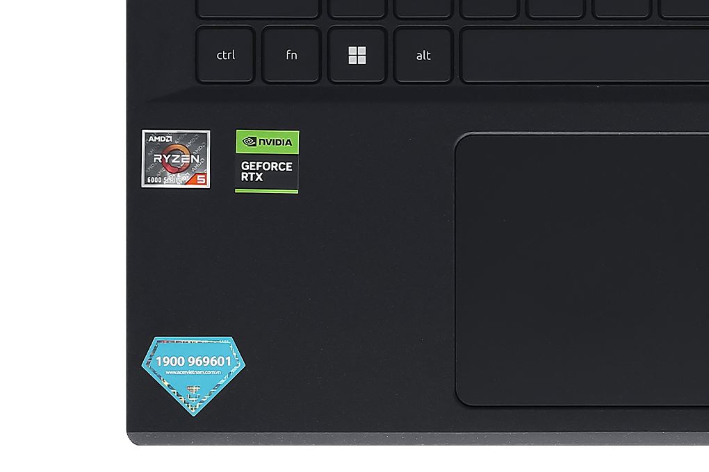 Laptop Acer Gaming Nitro V 15 ANV15 41 R1JY - NH.QPFSV.001 (R5 6600H, 16GB, 512GB, RTX 3050 6GB, Full HD 165Hz, Win11) Màu Đen