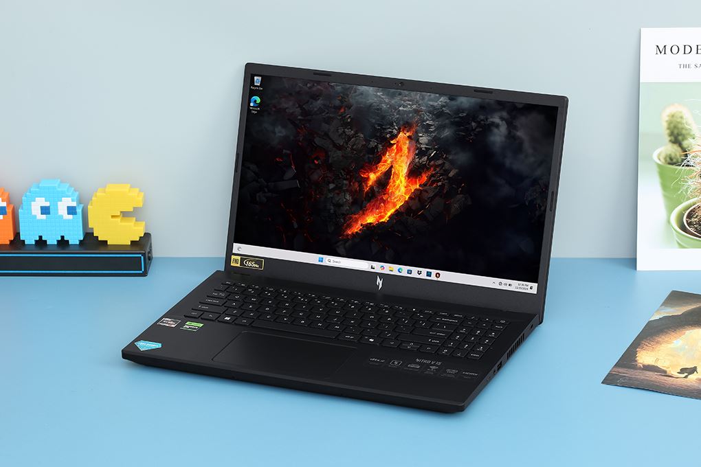 Laptop Acer Gaming Nitro V 15 ANV15 41 R1JY - NH.QPFSV.001 (R5 6600H, 16GB, 512GB, RTX 3050 6GB, Full HD 165Hz, Win11) Màu Đen