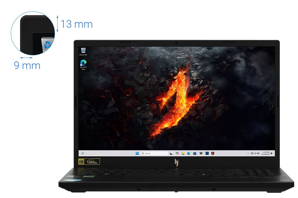 Laptop Acer Gaming Nitro V 15 ANV15 41 R1JY - NH.QPFSV.001 (R5 6600H, 16GB, 512GB, RTX 3050 6GB, Full HD 165Hz, Win11) Màu Đen