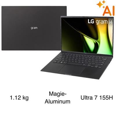 Laptop LG Gram 14Z90S Ultra 7 155H/16GB/512GB/Win11 (14Z90S-G.AH75A5)