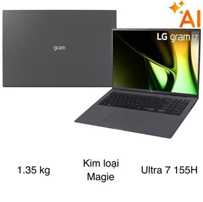 Laptop LG Gram 17Z90S Ultra 7 155H/16GB/1TB/Win11 (17Z90S-G.AH78A5)