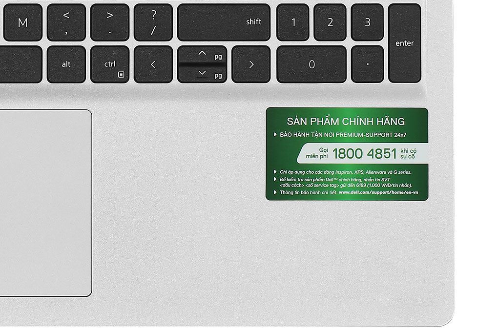 Laptop Dell Inspiron 15 3520 - N5I5057W1 (i5 1235U, 16GB, 512GB, Full HD 120Hz, OfficeHS+365, Win11) Màu Bạc