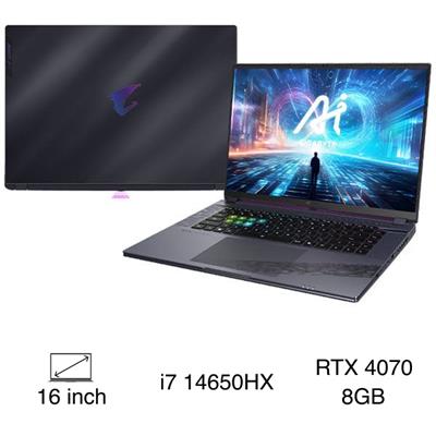 Laptop GIGABYTE Gaming AORUS 16X X6LAG i7 14650HX/16GB/1TB/8GB RTX4070/165Hz/Win11 (9RX6LASGDDJIXDVN010)