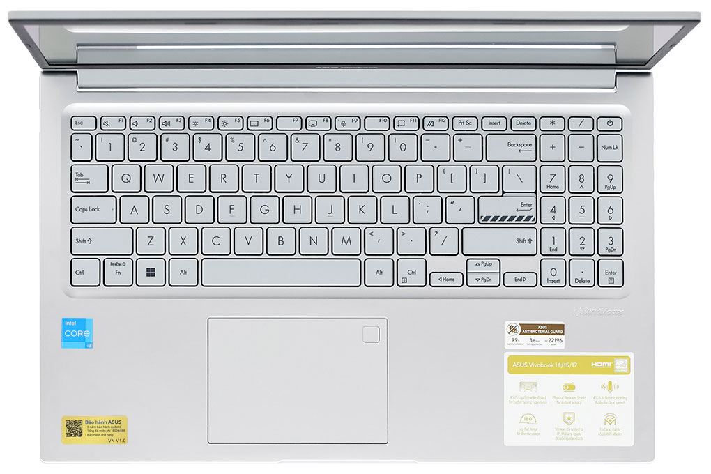 Laptop Asus Vivobook 15 X1504VA - NJ1634W (i3 1315U, 8GB, 512GB, Full HD, Win11) Màu Bạc