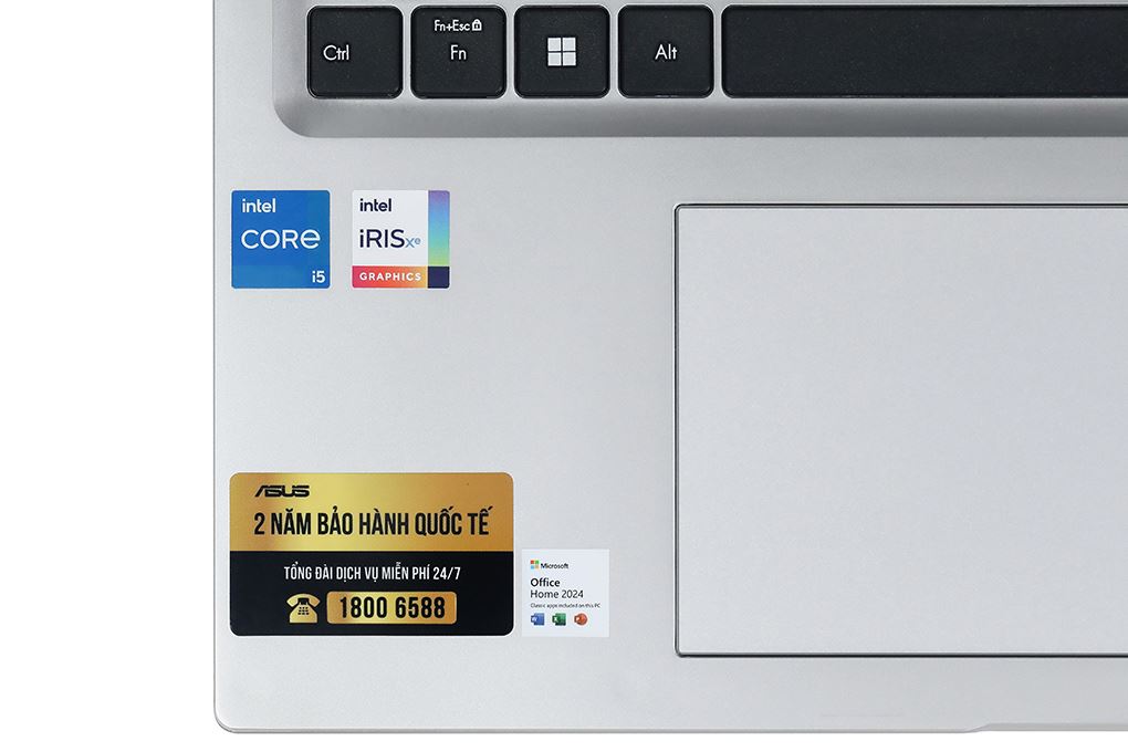 Laptop Asus Vivobook 16 X1605VA - MB1876WS (i5 13420H, 16GB, 512GB, WUXGA, OfficeH24+365, Win11) Màu Bạc