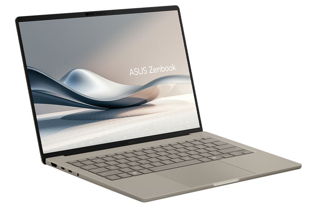 Laptop Asus Zenbook A14 UX3407QA - QD299WS (X1 26 100, 16GB, 512GB, WUXGA OLED, OfficeH24+365, Win11) Màu Màu be