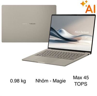 Laptop Asus Zenbook A14 UX3407QA - QD299WS (X1 26 100, 16GB/, 512GB, WUXGA OLED, OfficeH24+365, Win11)