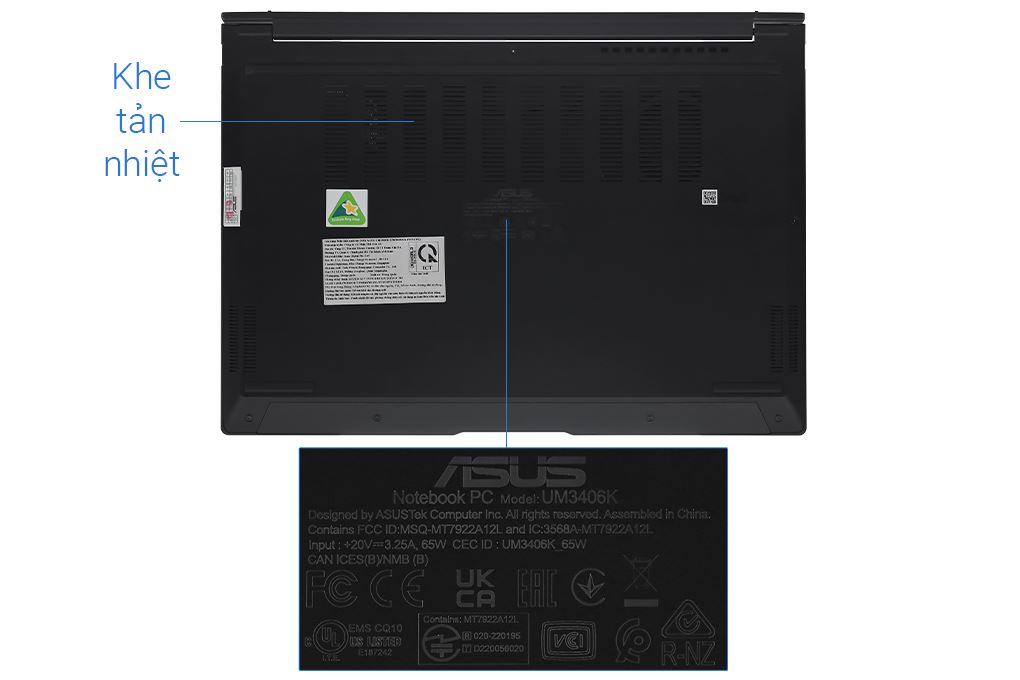 Laptop Asus Zenbook 14 UM3406KA - PP555WS (R7 AI 350, 32GB, 512GB, 2.8K OLED 120Hz, OfficeH24+365, Win11) - 13