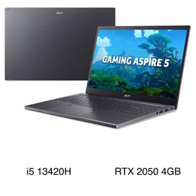 Laptop Acer Gaming Aspire 5 A515 58GM 598J - NX.KW1SV.002 (i5 13420H, 16GB, 512GB, RTX 2050 4GB, Full HD 144Hz, Win11)