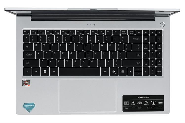 Laptop Acer Aspire Lite 15 AL15 41P R3U5 - NX.J53SV.001 (R7 5700U, 16GB, 512GB, Full HD, Win11) Màu Bạc