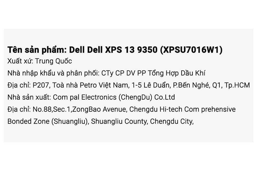 Laptop Dell XPS 13 9350 - XPSU7016W1 (Ultra 7 256V, 16GB, 512GB, QHD+ 120Hz, Cảm ứng, OfficeH24+365, Win11) - 8