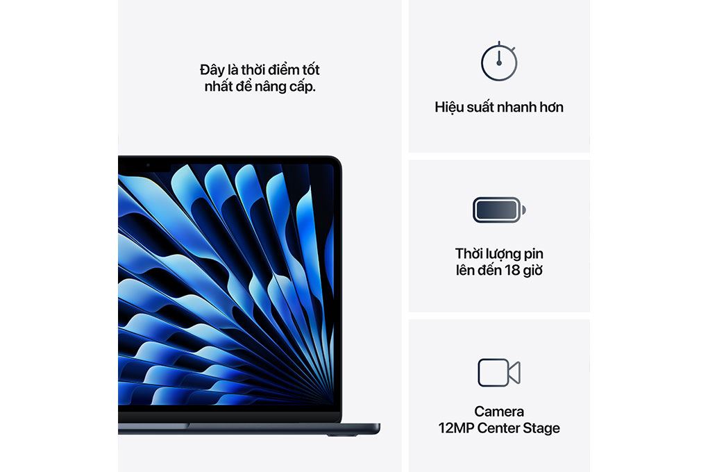 Laptop MacBook Air 13 inch M4 16GB/256GB Màu Xanh đen