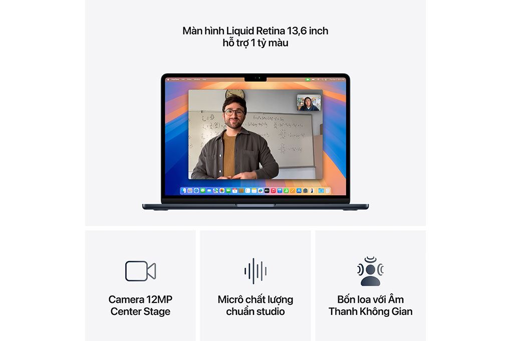 Laptop MacBook Air 13 inch M4 16GB/256GB Màu Xanh đen