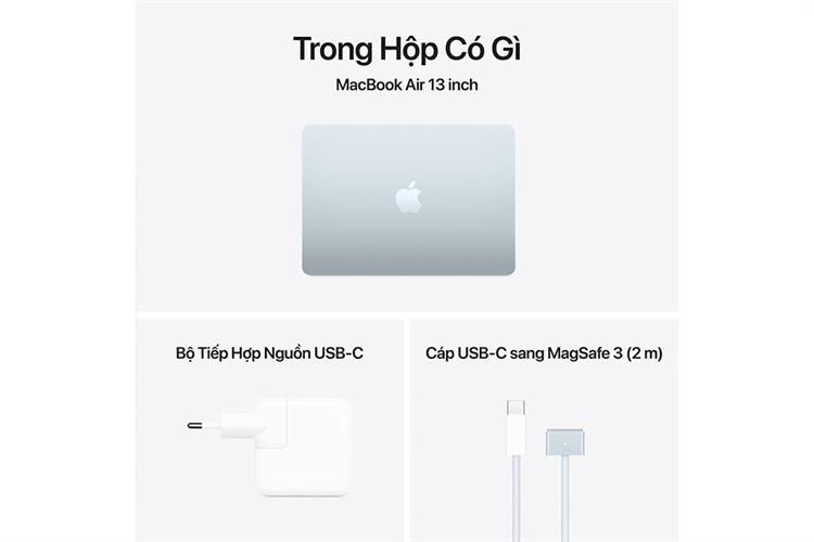 Laptop MacBook Air 13 inch M4 16GB/512GB Màu Xanh da trời nhạt