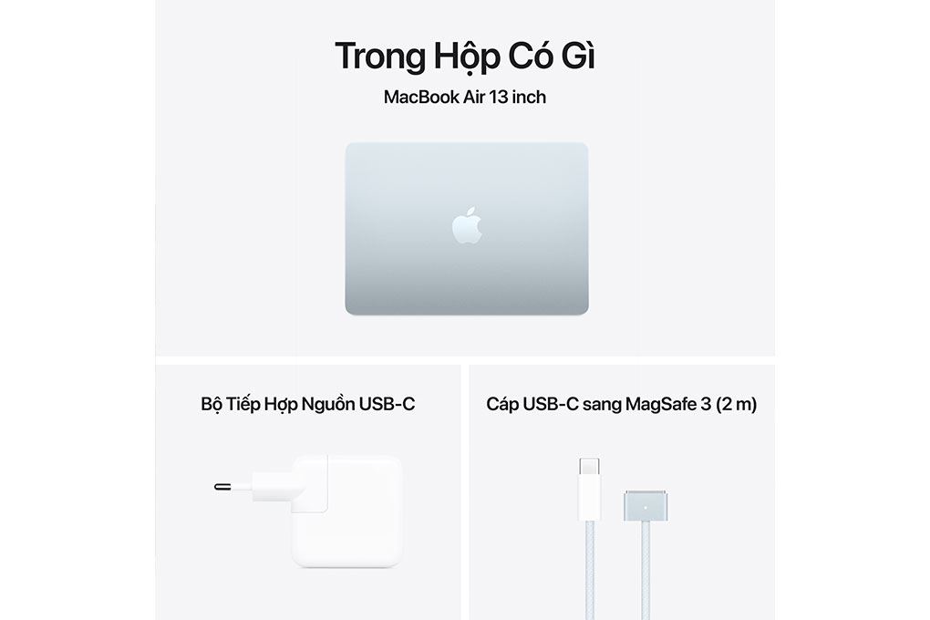 Laptop MacBook Air 13 inch M4 16GB/512GB Màu Xanh da trời nhạt