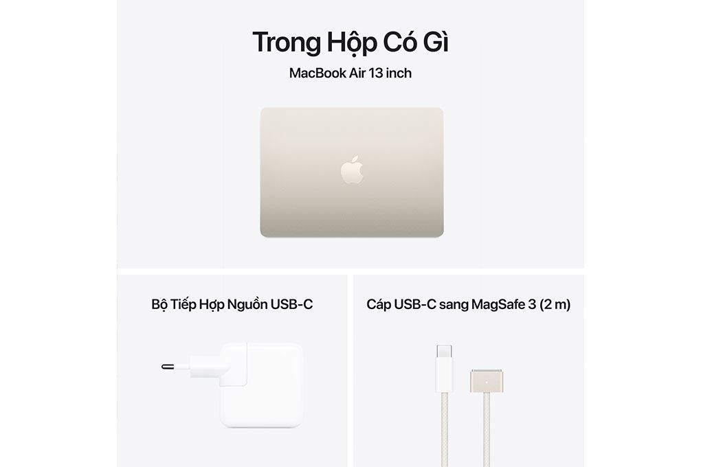 Laptop MacBook Air 13 inch M4 16GB/512GB Màu Vàng
