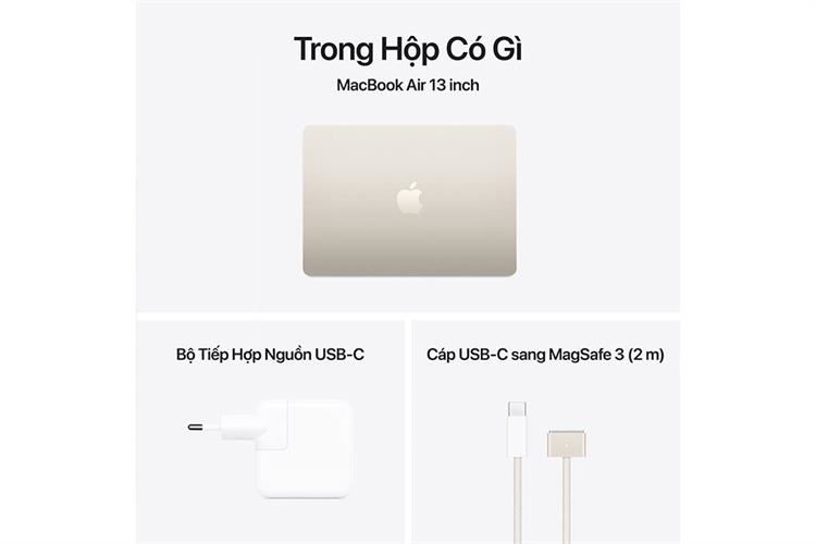 Laptop MacBook Air 13 inch M4 16GB/1TB Màu Vàng