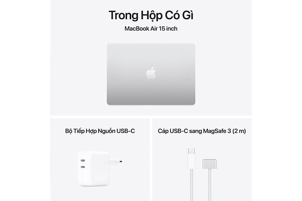 Laptop MacBook Air 15 inch M4 16GB/256GB Màu Bạc