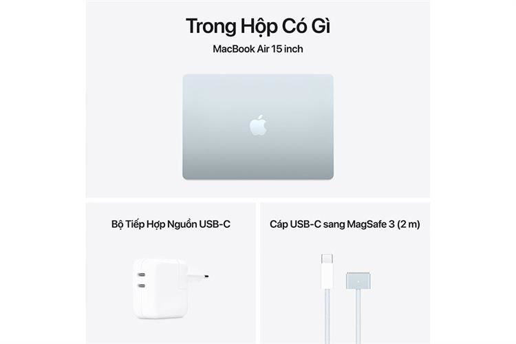 Laptop MacBook Air 15 inch M4 16GB/512GB Màu Xanh da trời nhạt