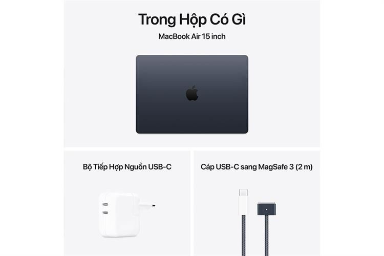 Laptop MacBook Air 15 inch M4 24GB/1TB Màu Xanh đen